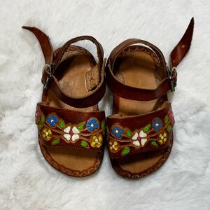 Authentic Mexican Leather Baby Huarache Sandals